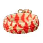 Coral and Cream Bracelet