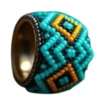 Turquoise Geometric Ring