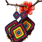 Rainbow Geometric Earrings