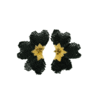 Black Orchid-Inspired Drop Earrings