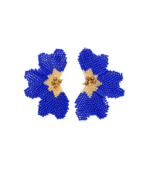 Blue Orchid-Inspired Drop Earrings - Image 2