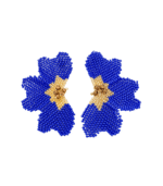 Blue Orchid-Inspired Drop Earrings