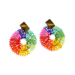 Traditional Mayan-Inspired Drop Earrings
